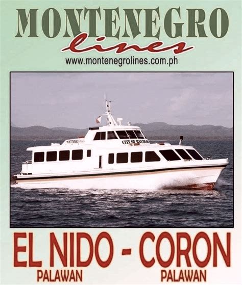 Cebu à El Nido par Vol, Ferry, Taxi, Mini Van .